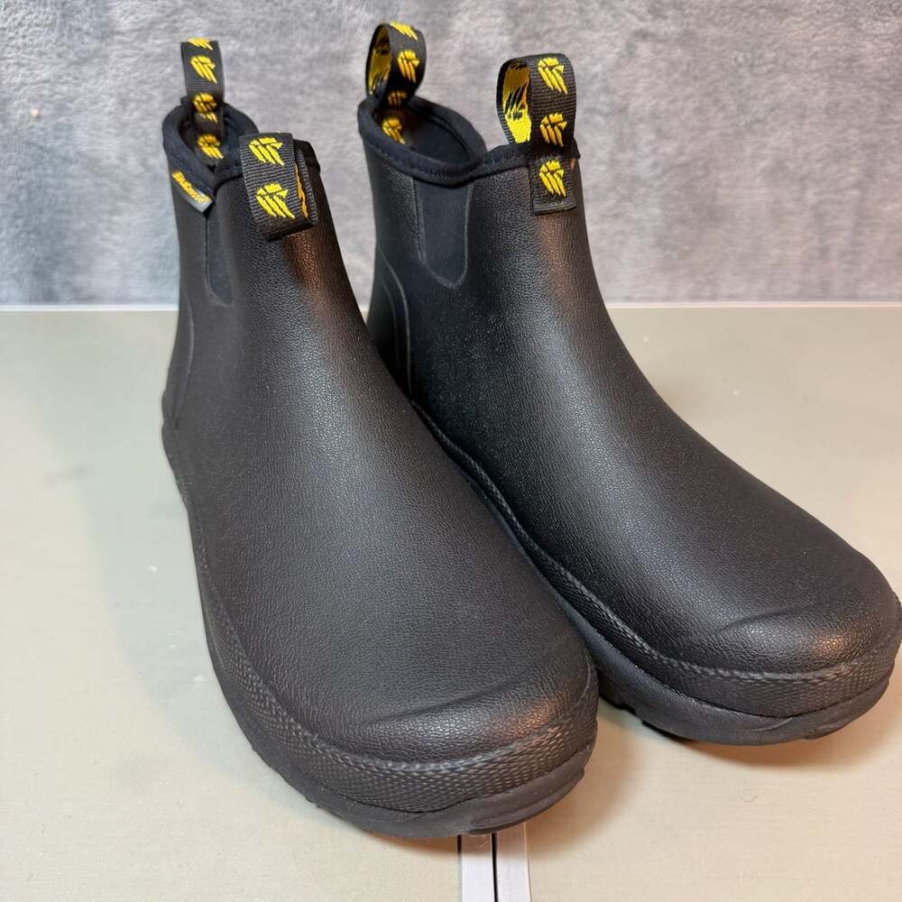 LaCrosse Hampton Men's Waterproof Rubber Slip-On ABoots Black Size M8 W9.5-10